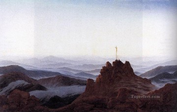 山 Painting - リーゼンゲンビルゲの朝 ロマンチックな風景 カスパール・ダーヴィッド・フリードリヒ山